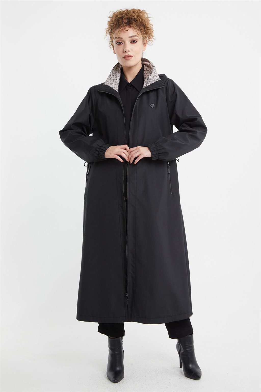 Kapüşonlu Parka Siyah