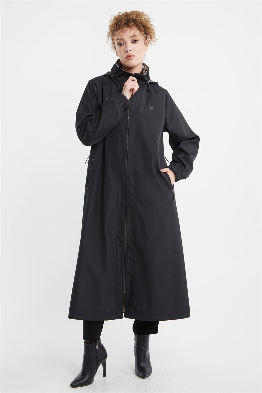Kapüşonlu Parka Siyah
