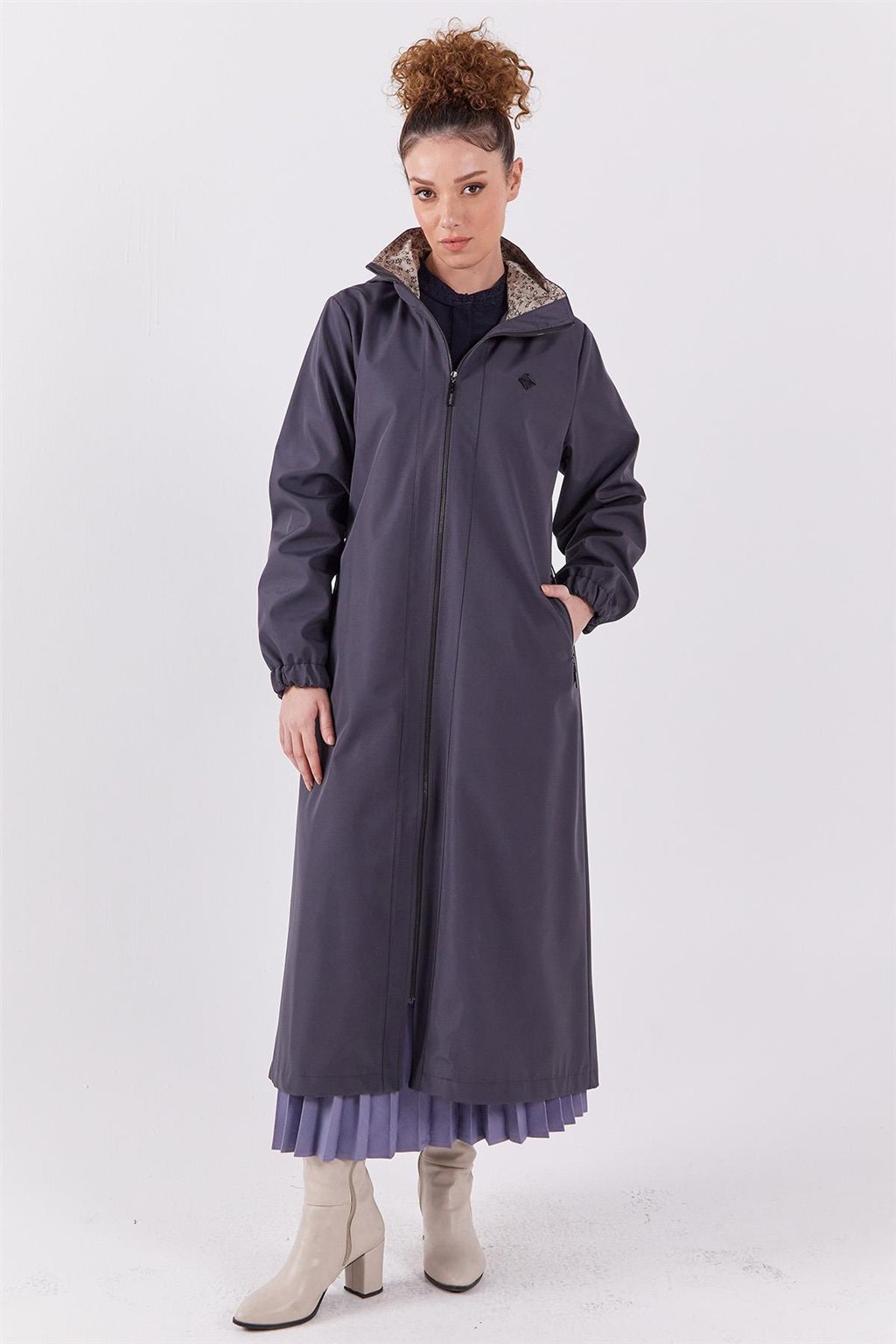 Hooded Coat Anthracite