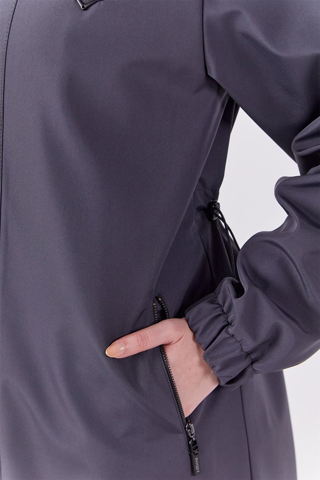 Hooded Coat Anthracite