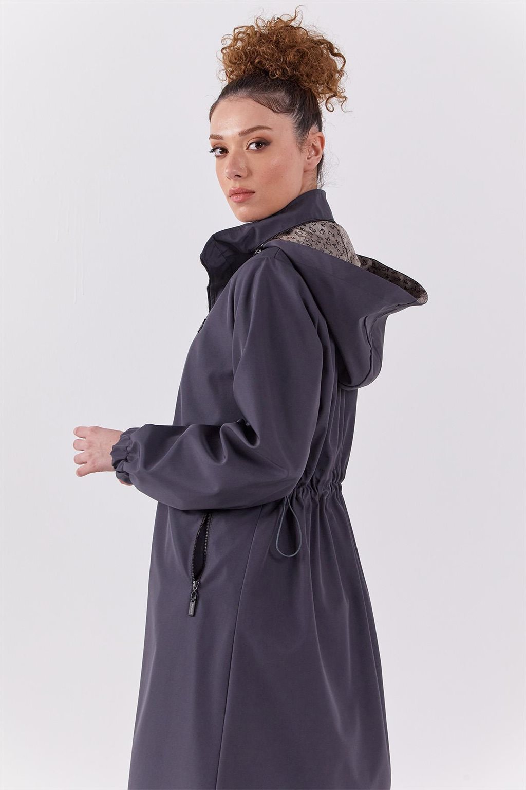 Hooded Coat Anthracite