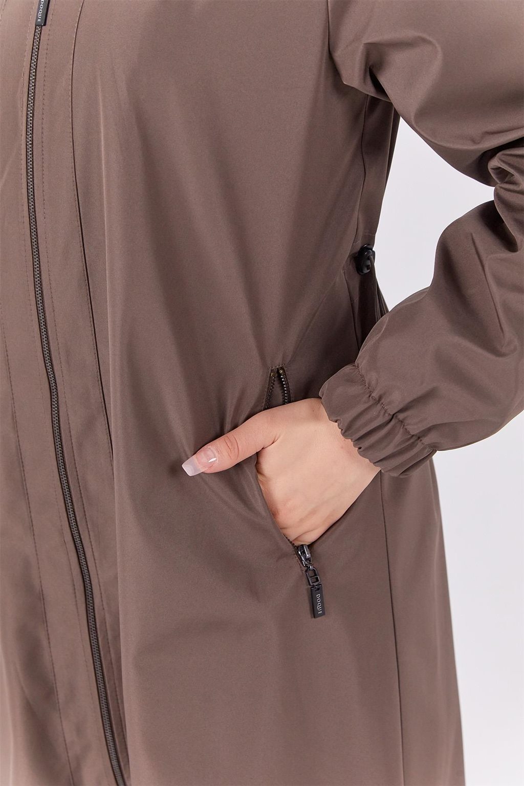 Kapüşonlu Parka Vizon