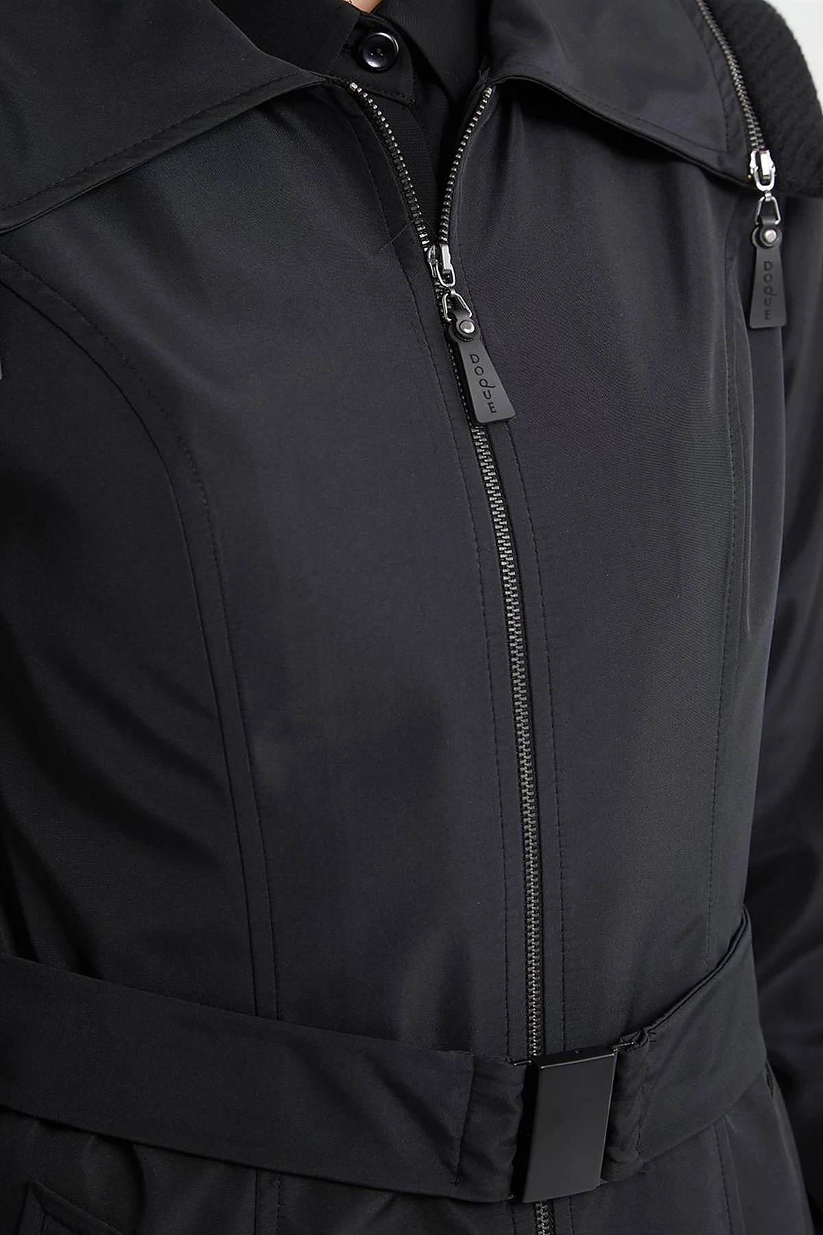 Zippered Coat Black