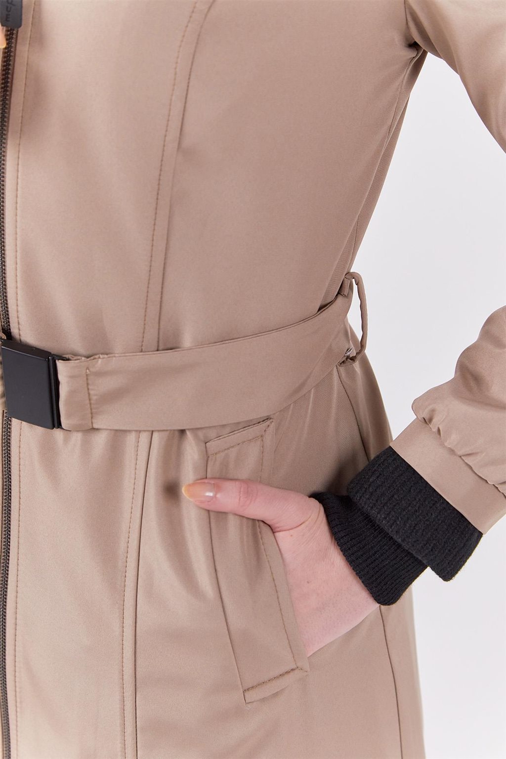 Zippered Coat Stone