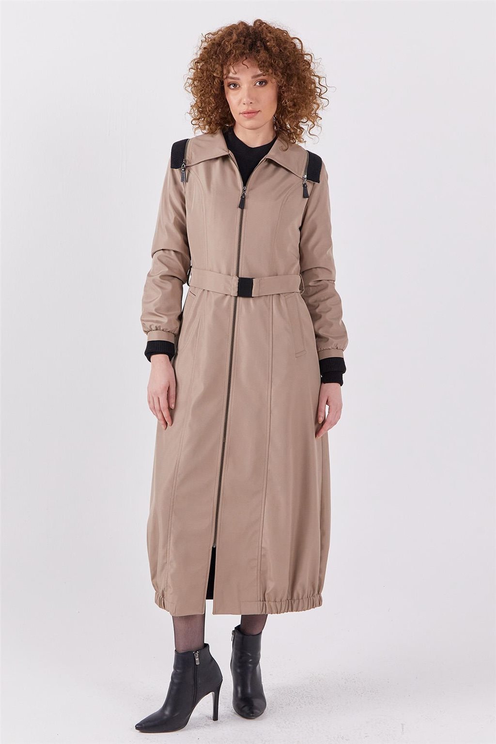 Zippered Coat Stone