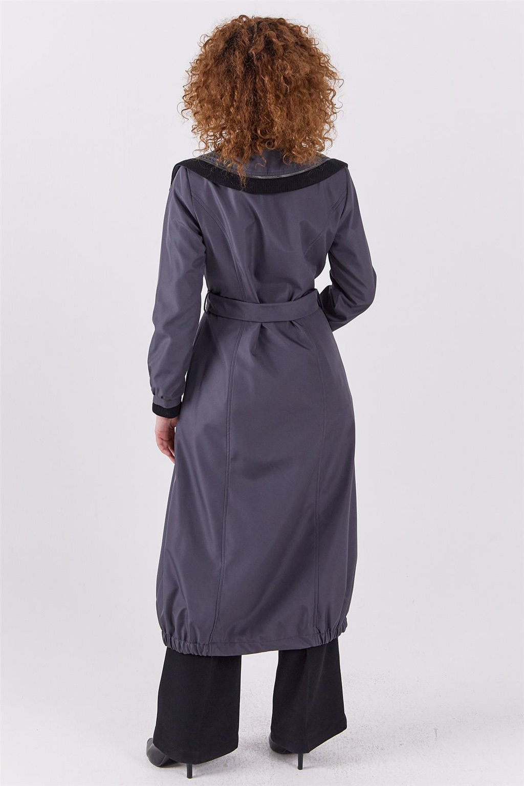 Zippered Coat Anthracite