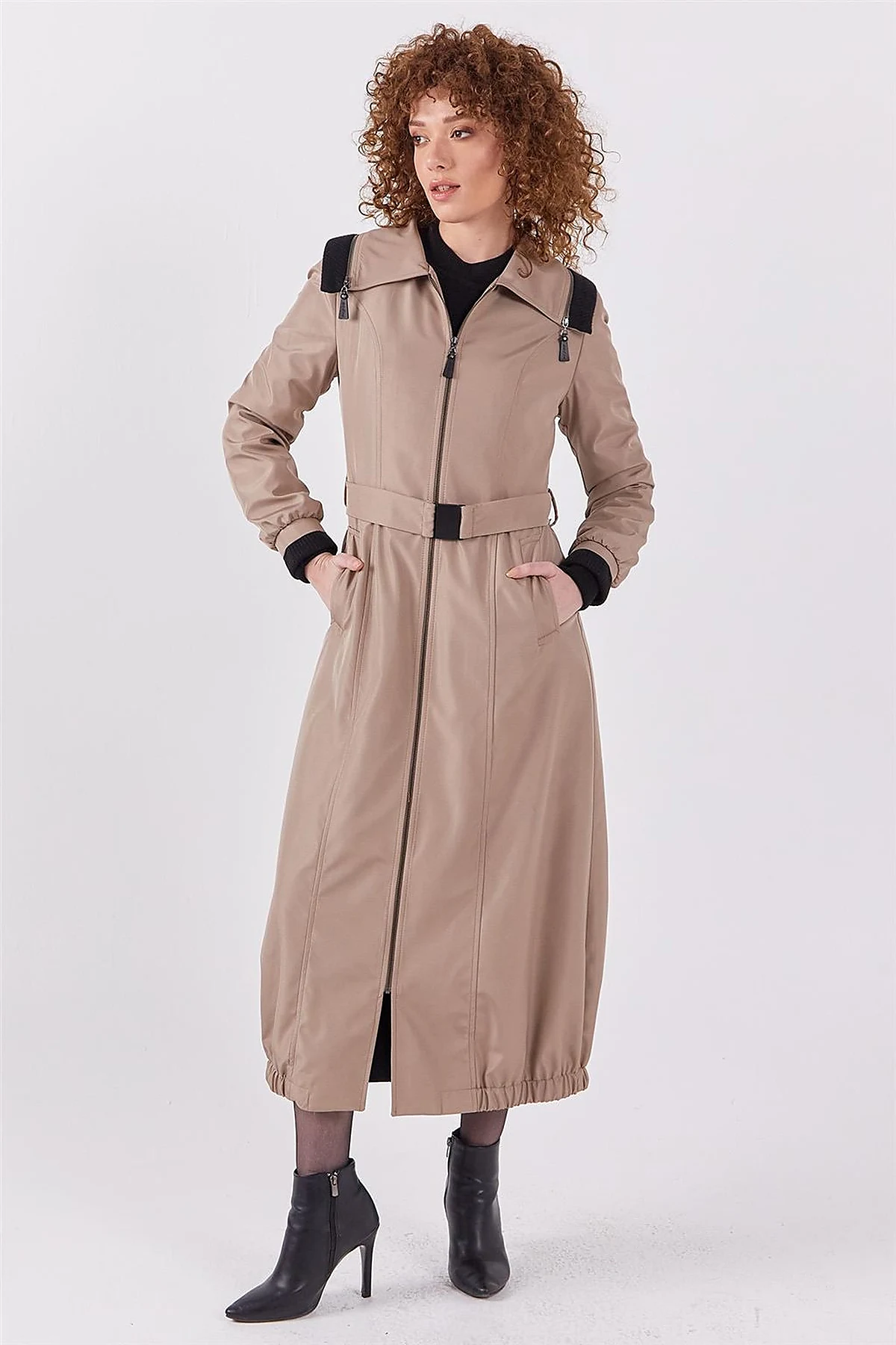 Zippered Coat Stone