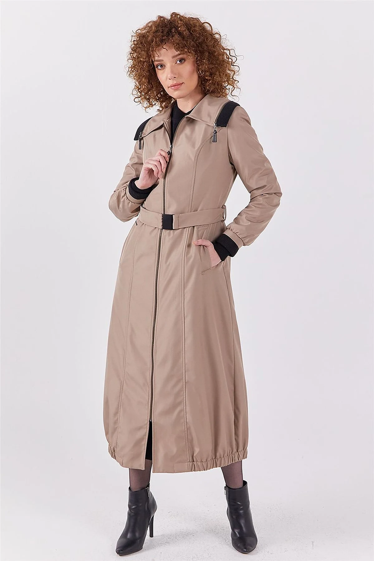 Zippered Coat Stone