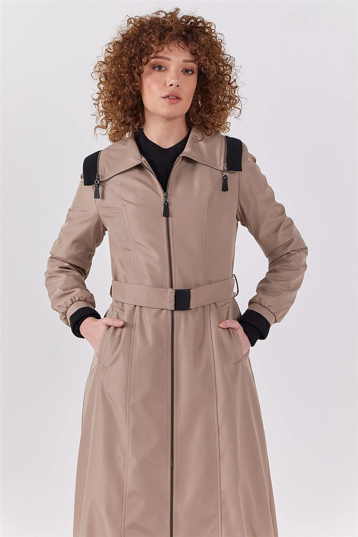 Zippered Coat Stone