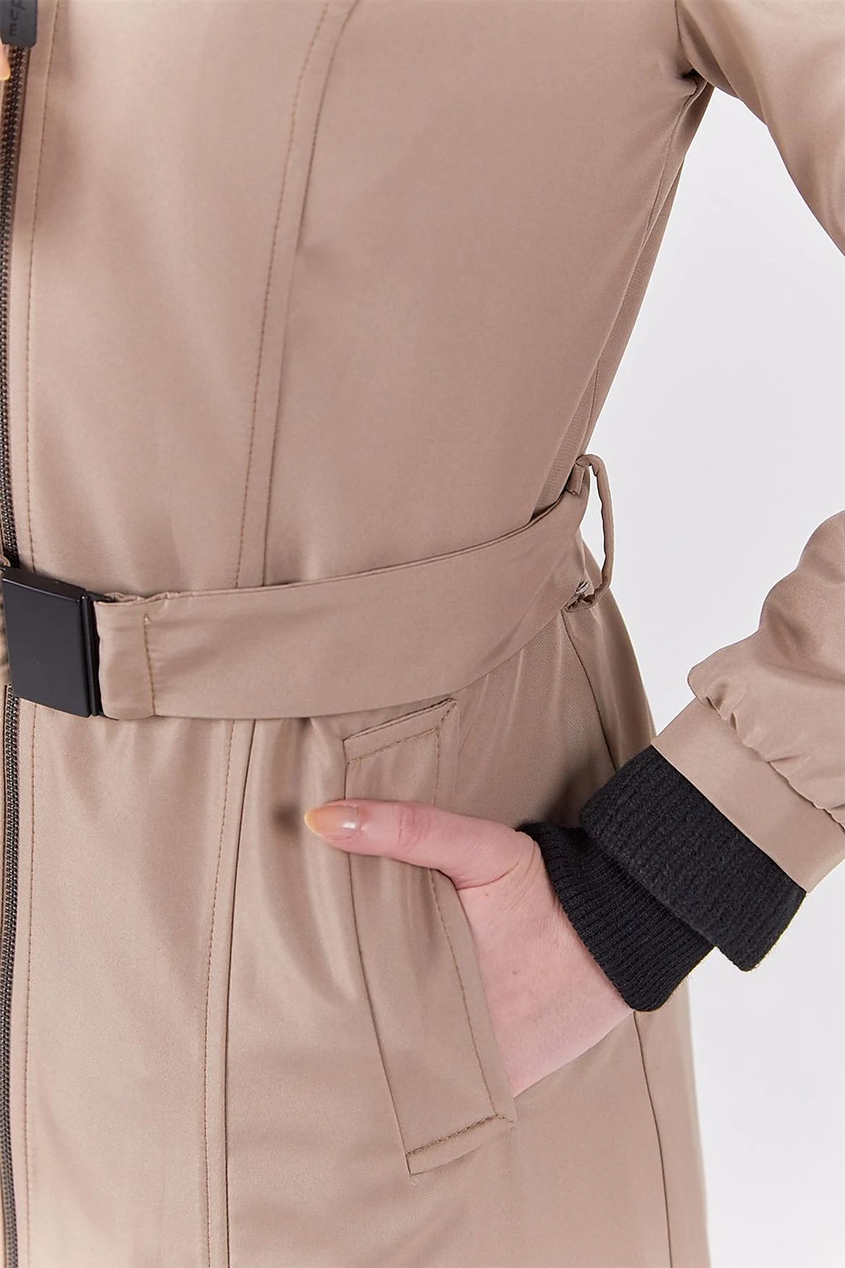 Zippered Coat Stone