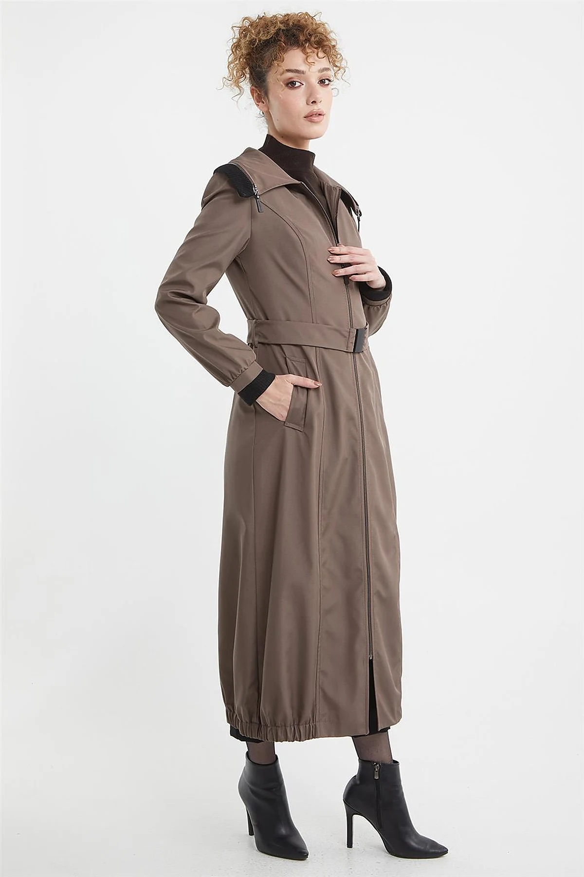Zippered Coat Mink 