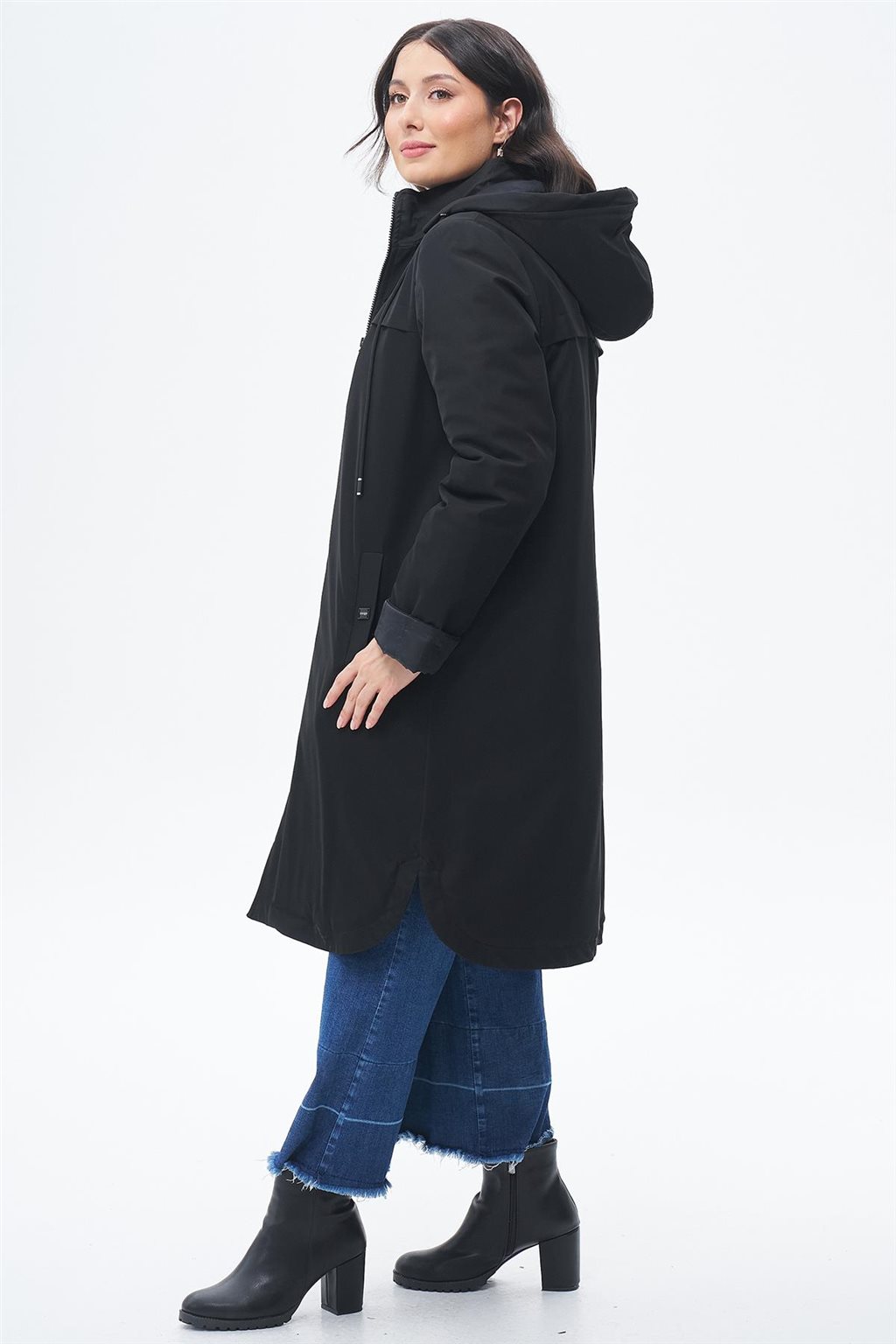 Zippered Coat Black