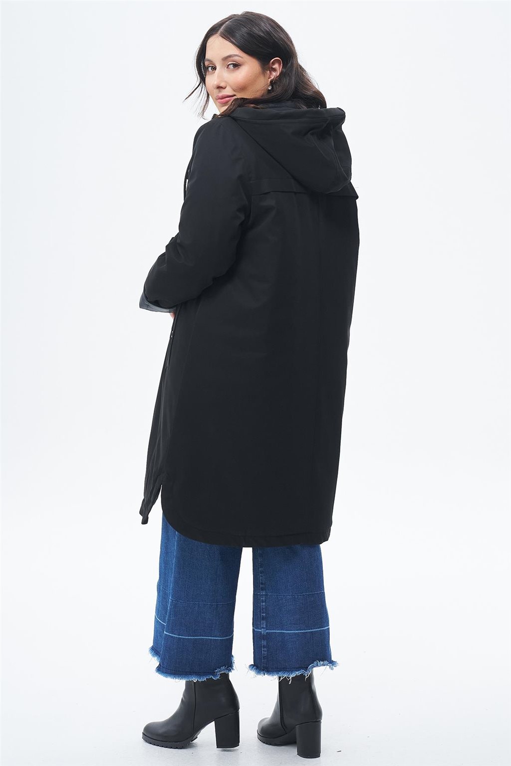 Zippered Coat Black