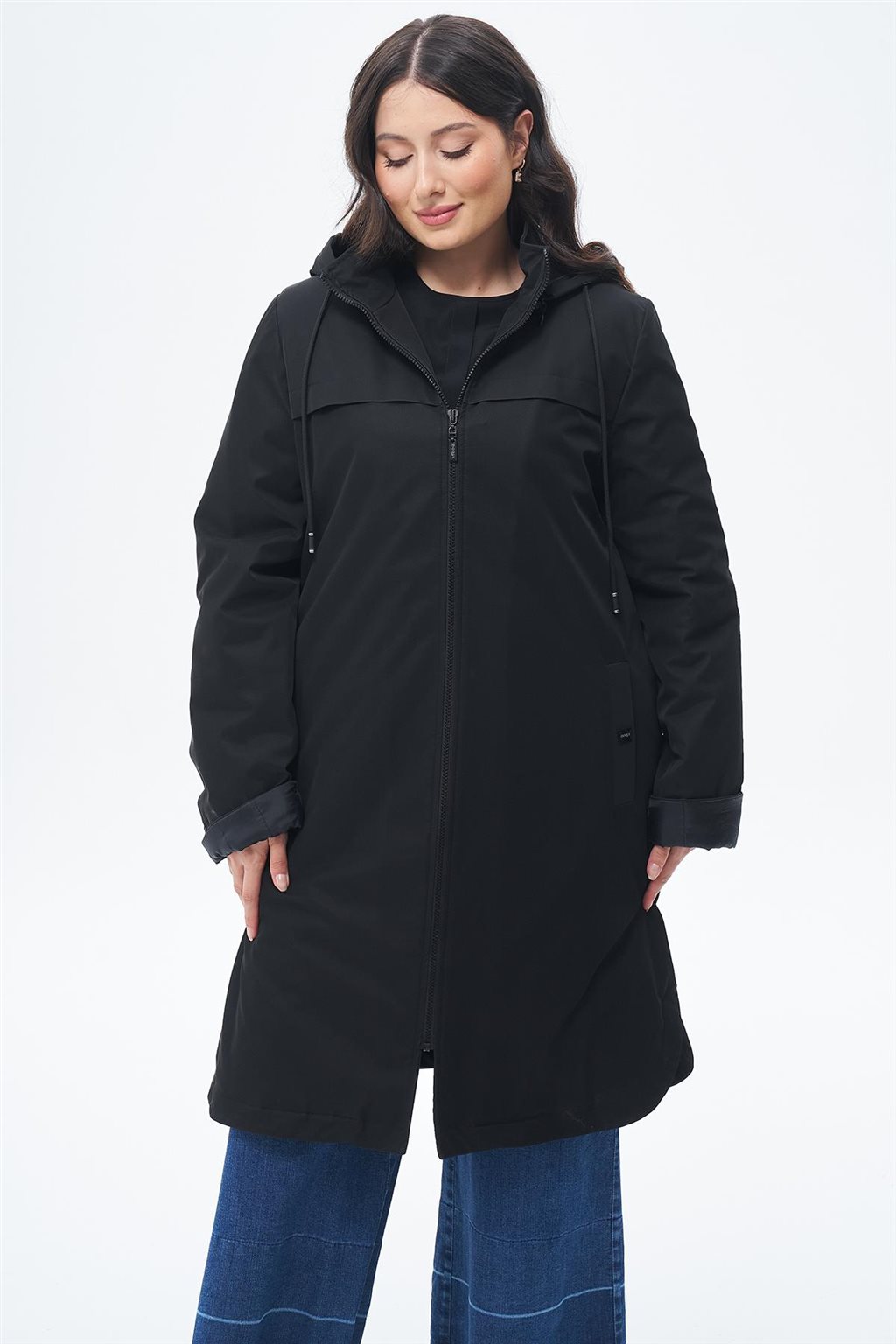 Zippered Coat Black