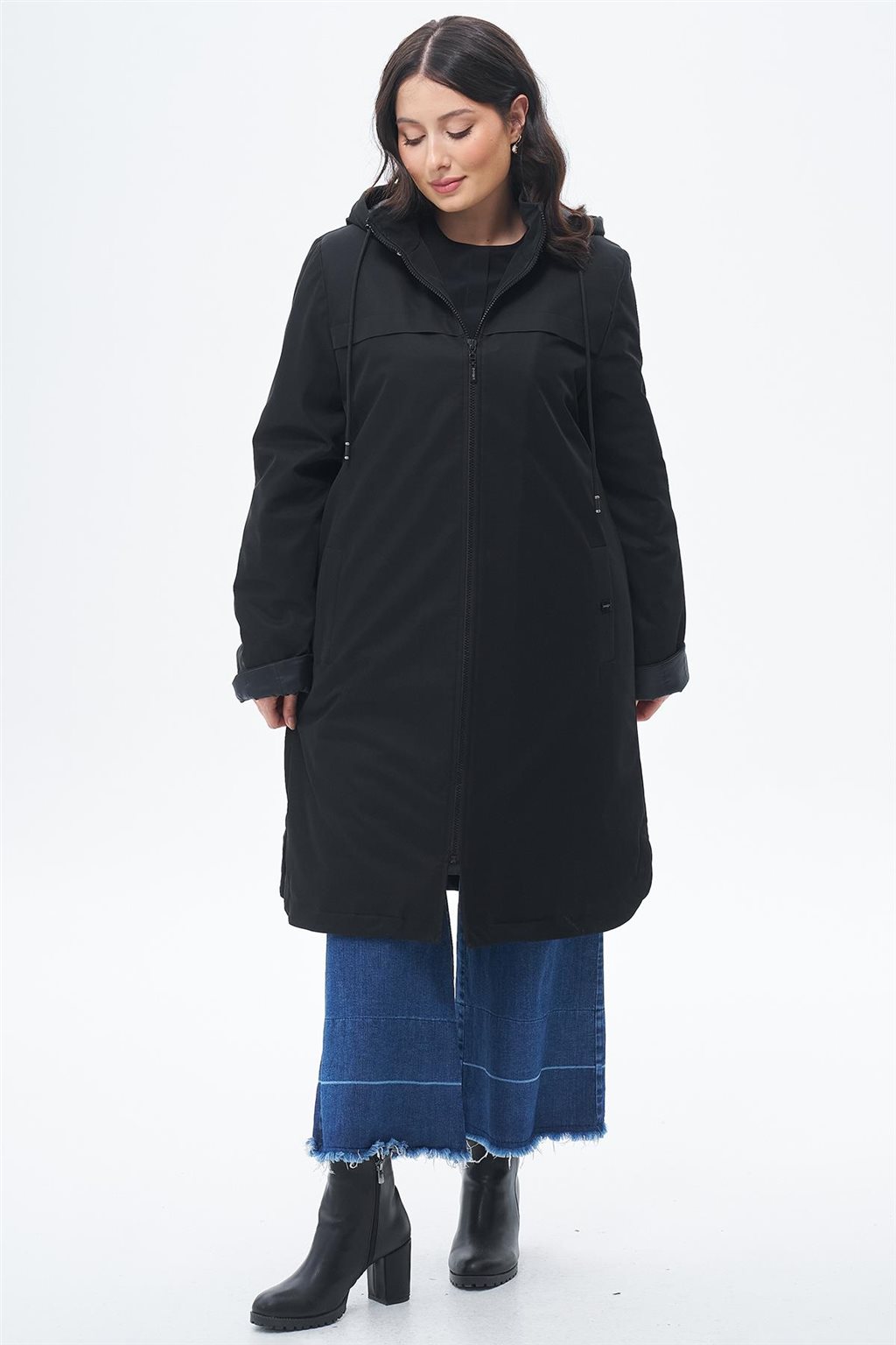 Zippered Coat Black