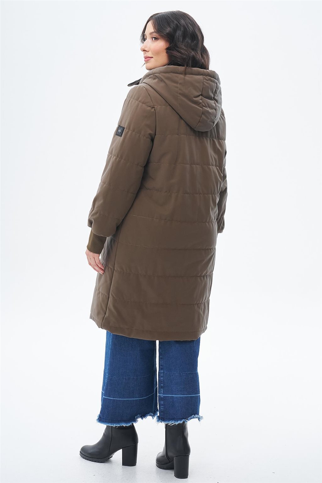 Çıkarılabilir Kapüşonlu Anorak Mont Vizon 