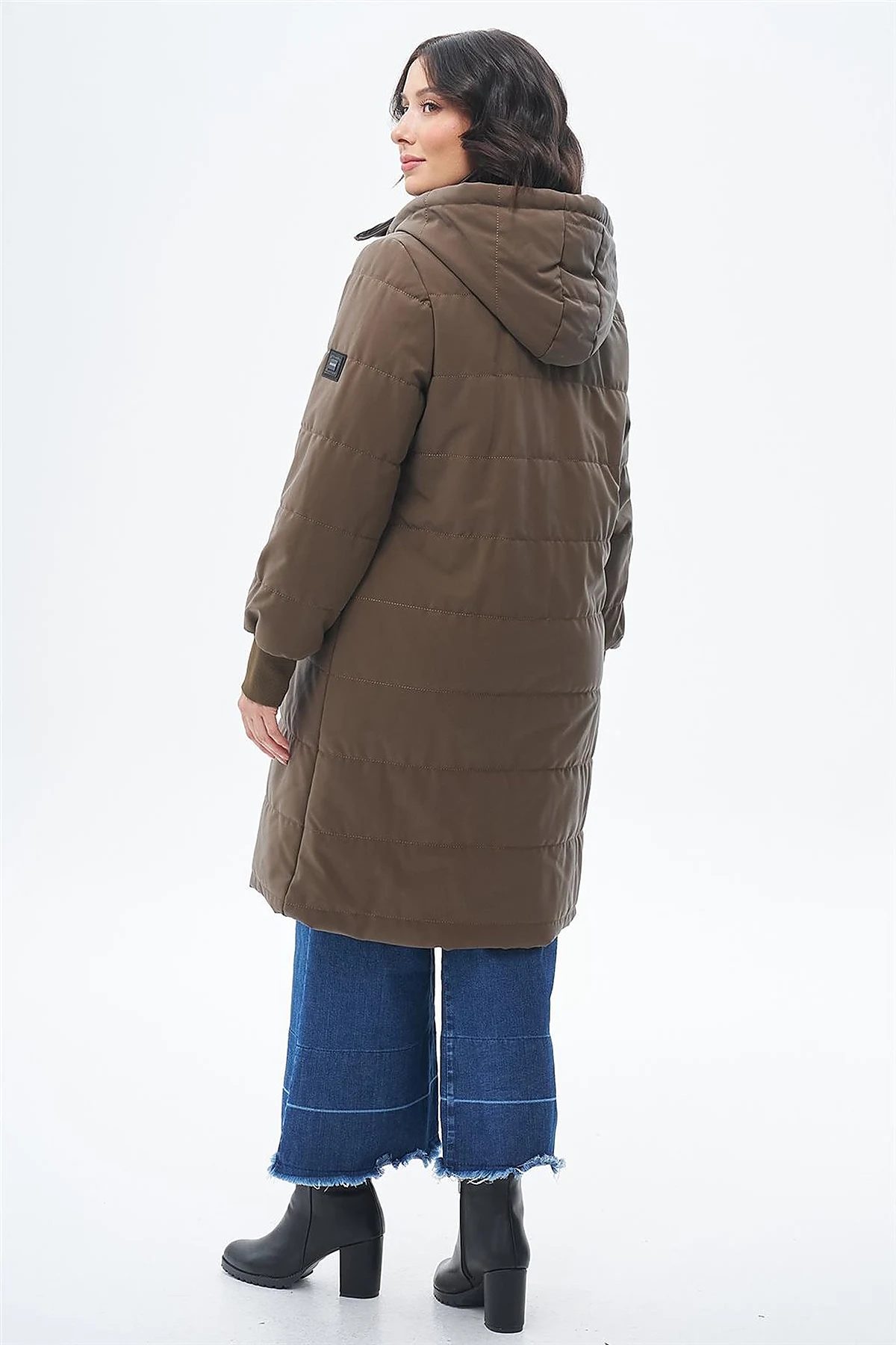 Detachable Hooded Anorak Coat Mink