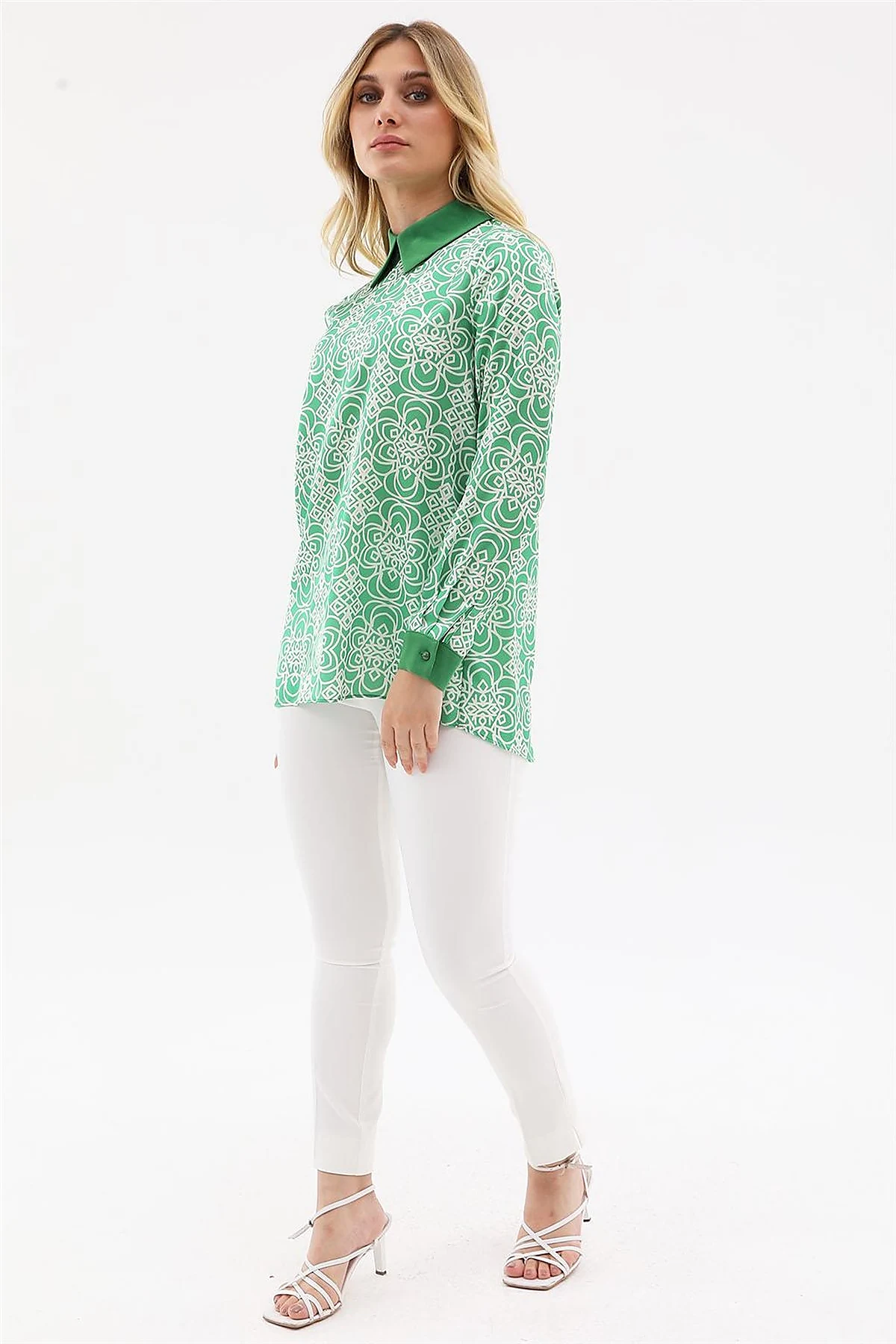 Printed Blouse Green 