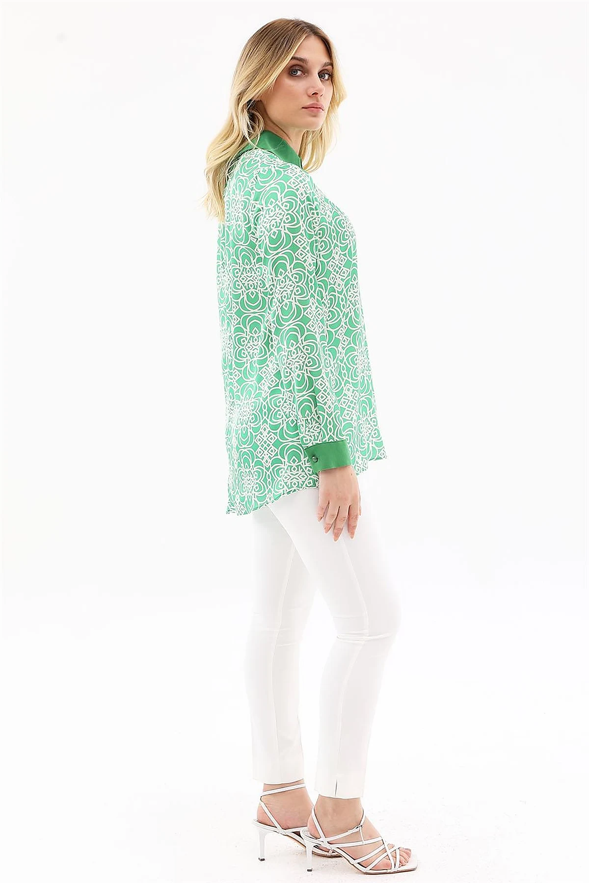 Printed Blouse Green 