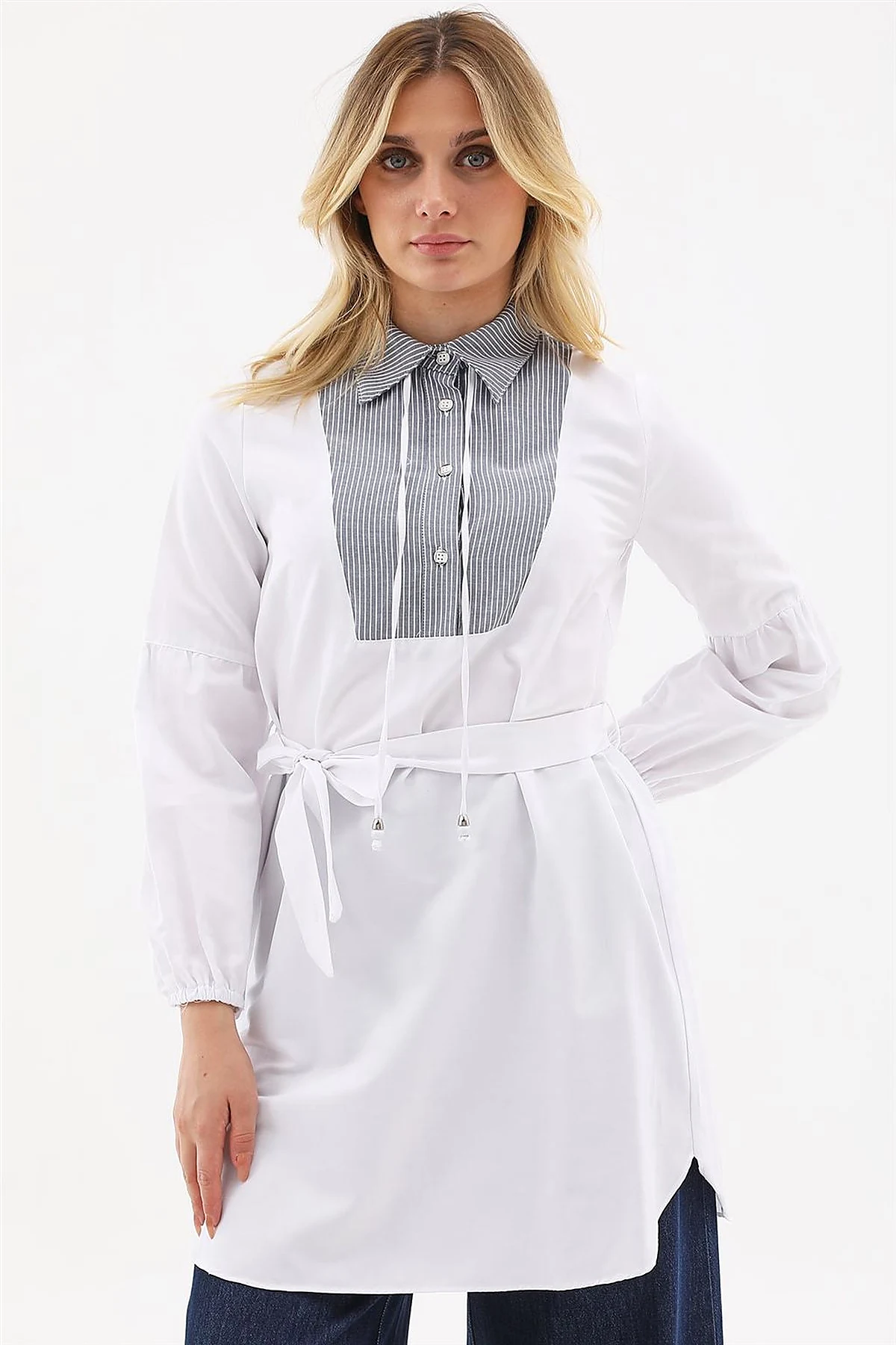 Belted Tunic Optical White