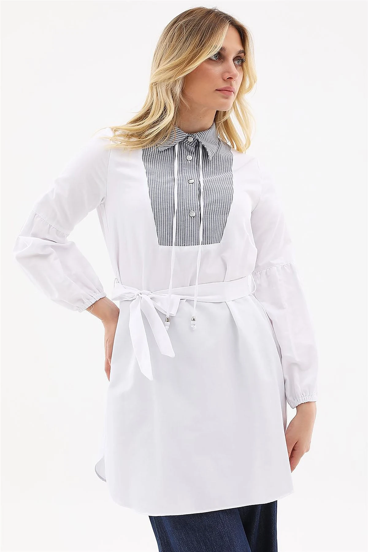 Belted Tunic Optical White