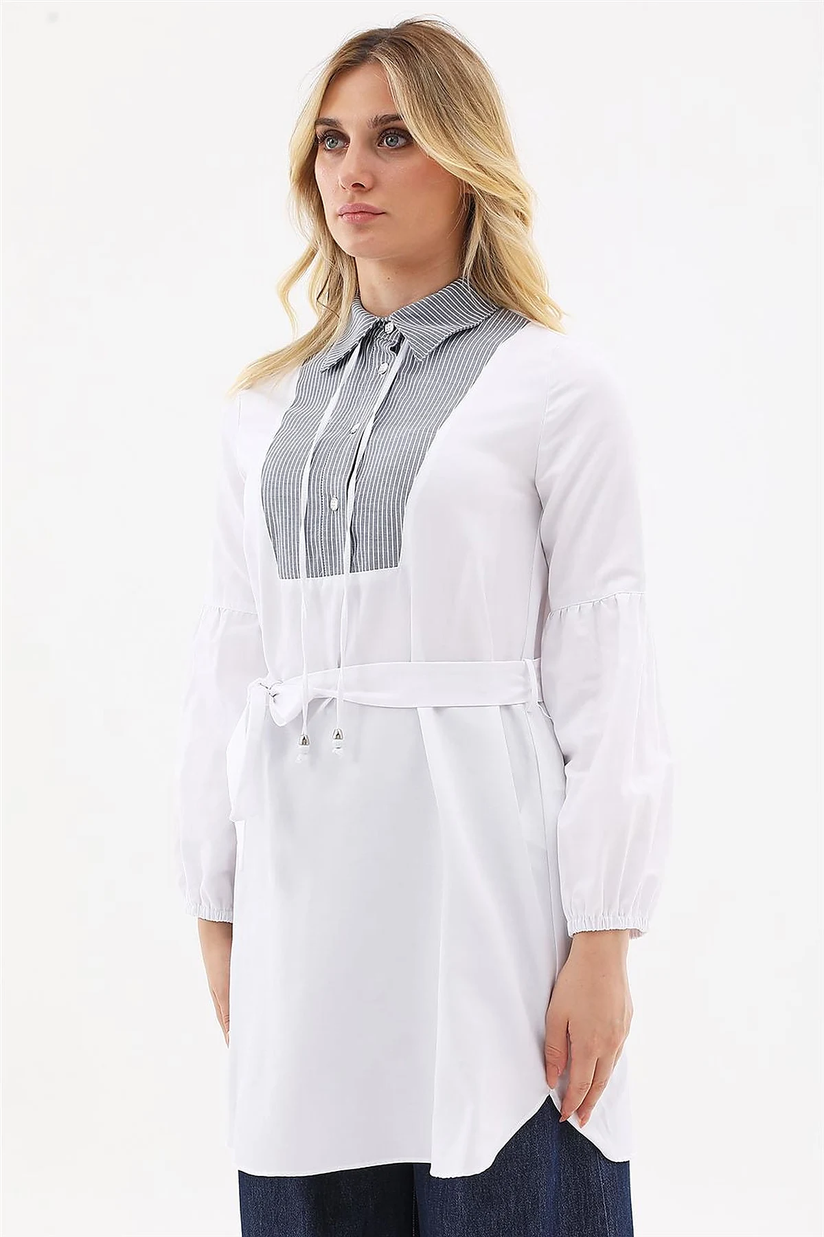 Belted Tunic Optical White