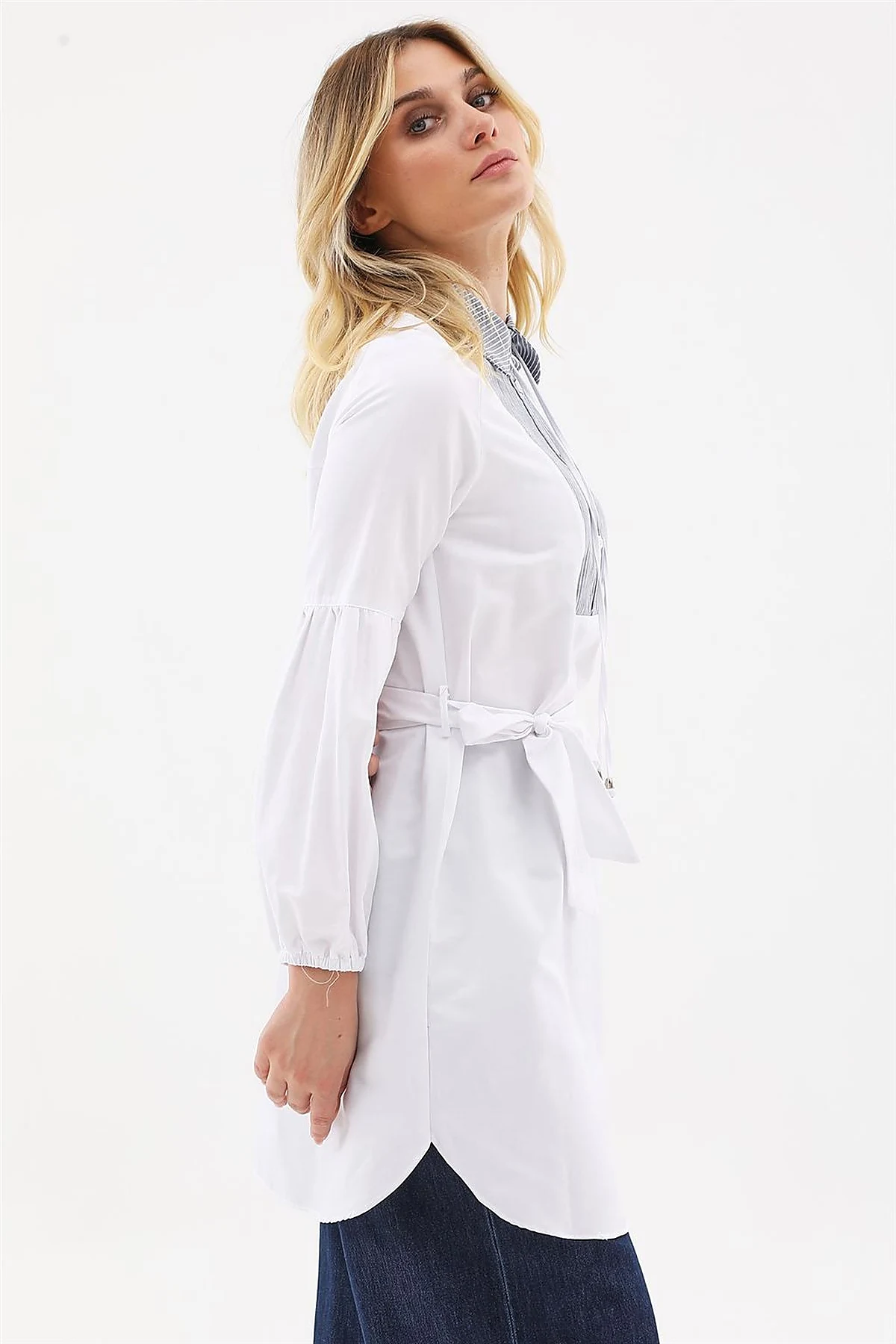 Belted Tunic Optical White