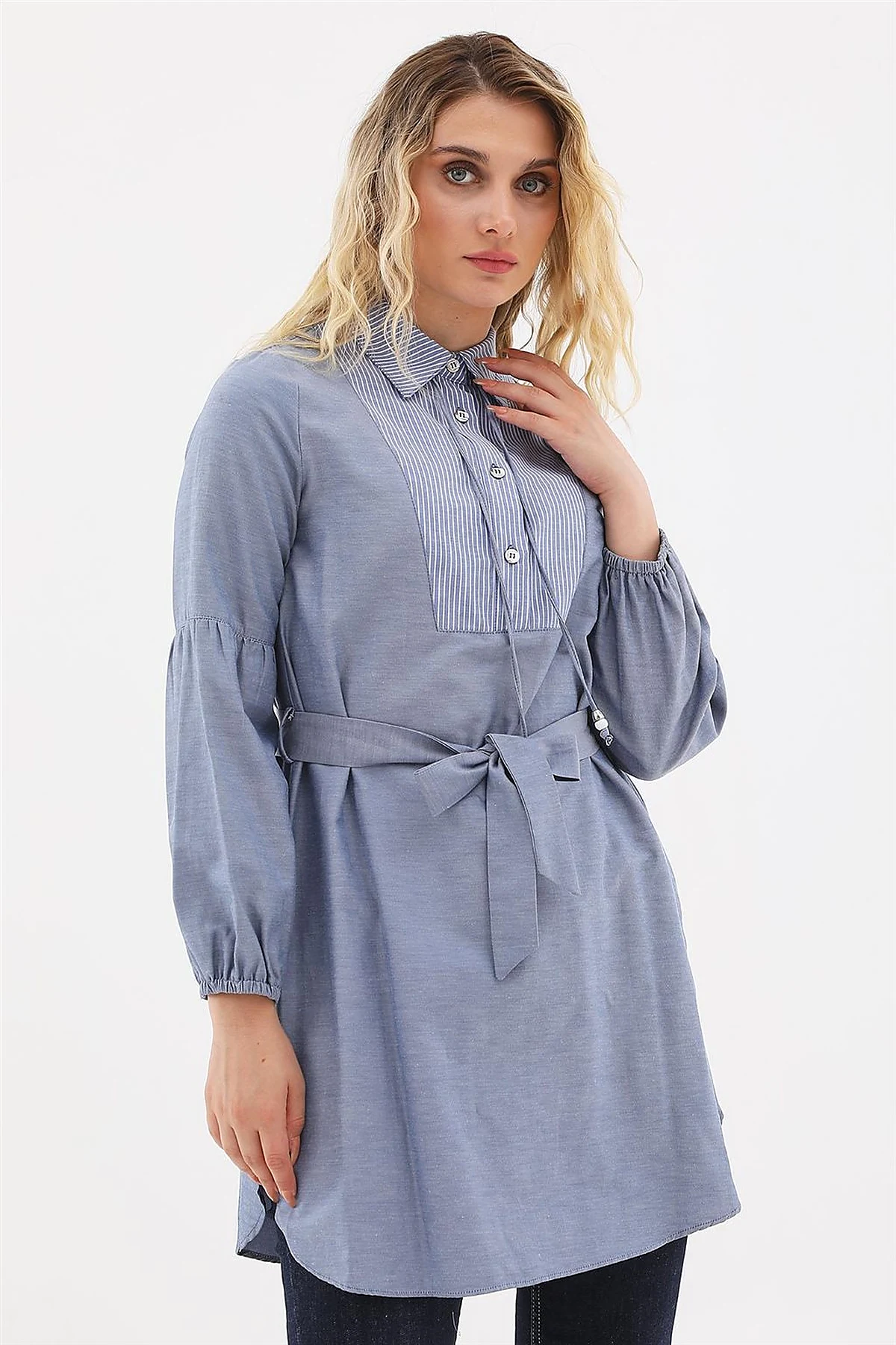 Belted Tunic Navy