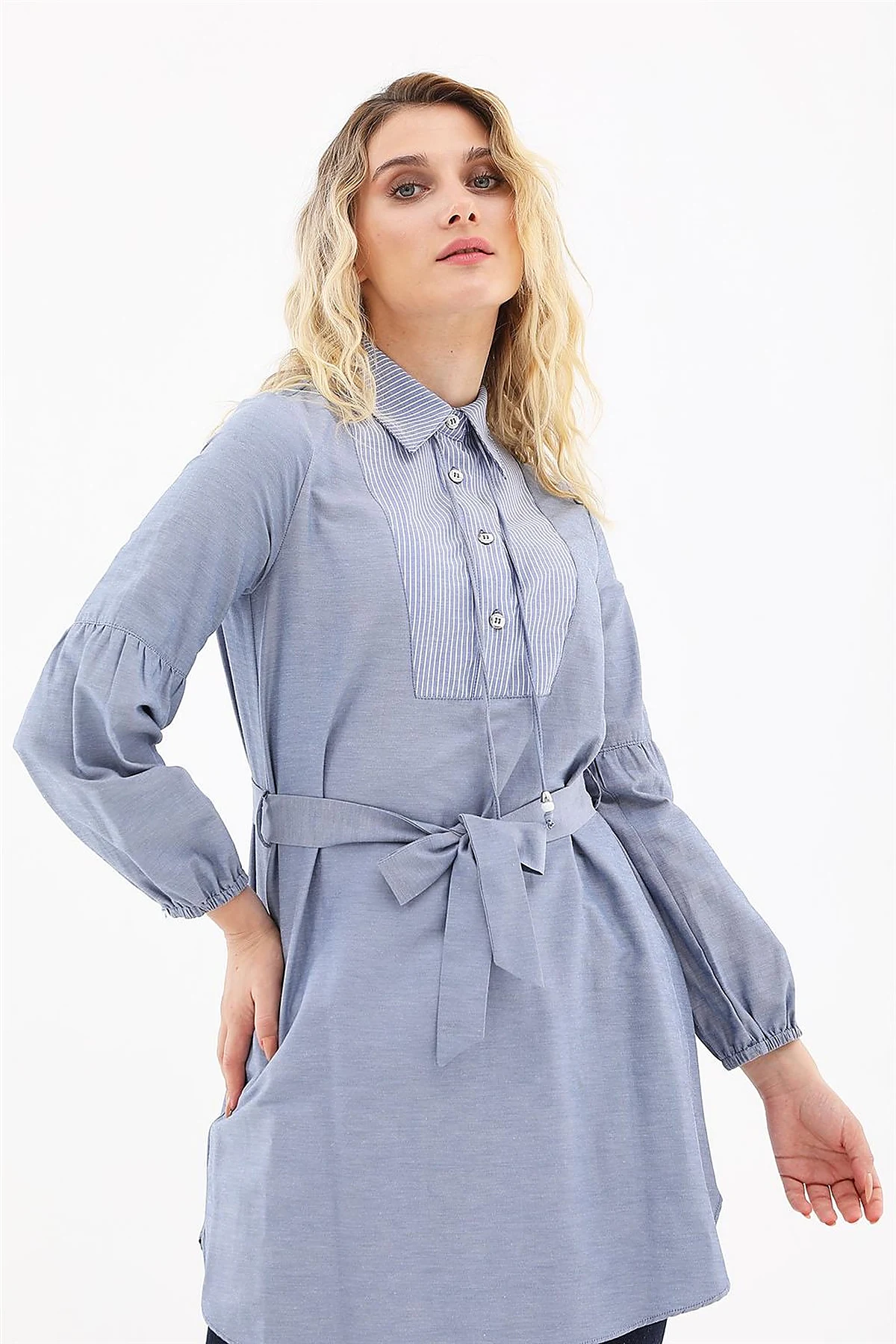Belted Tunic Navy