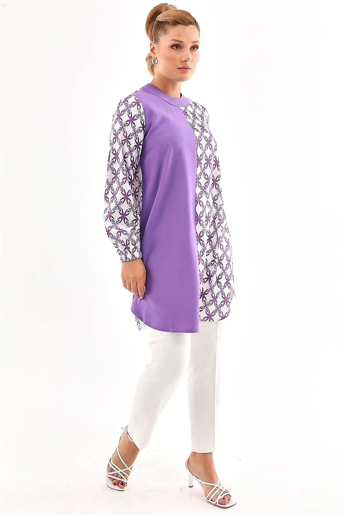 Printed Tunic in Purple