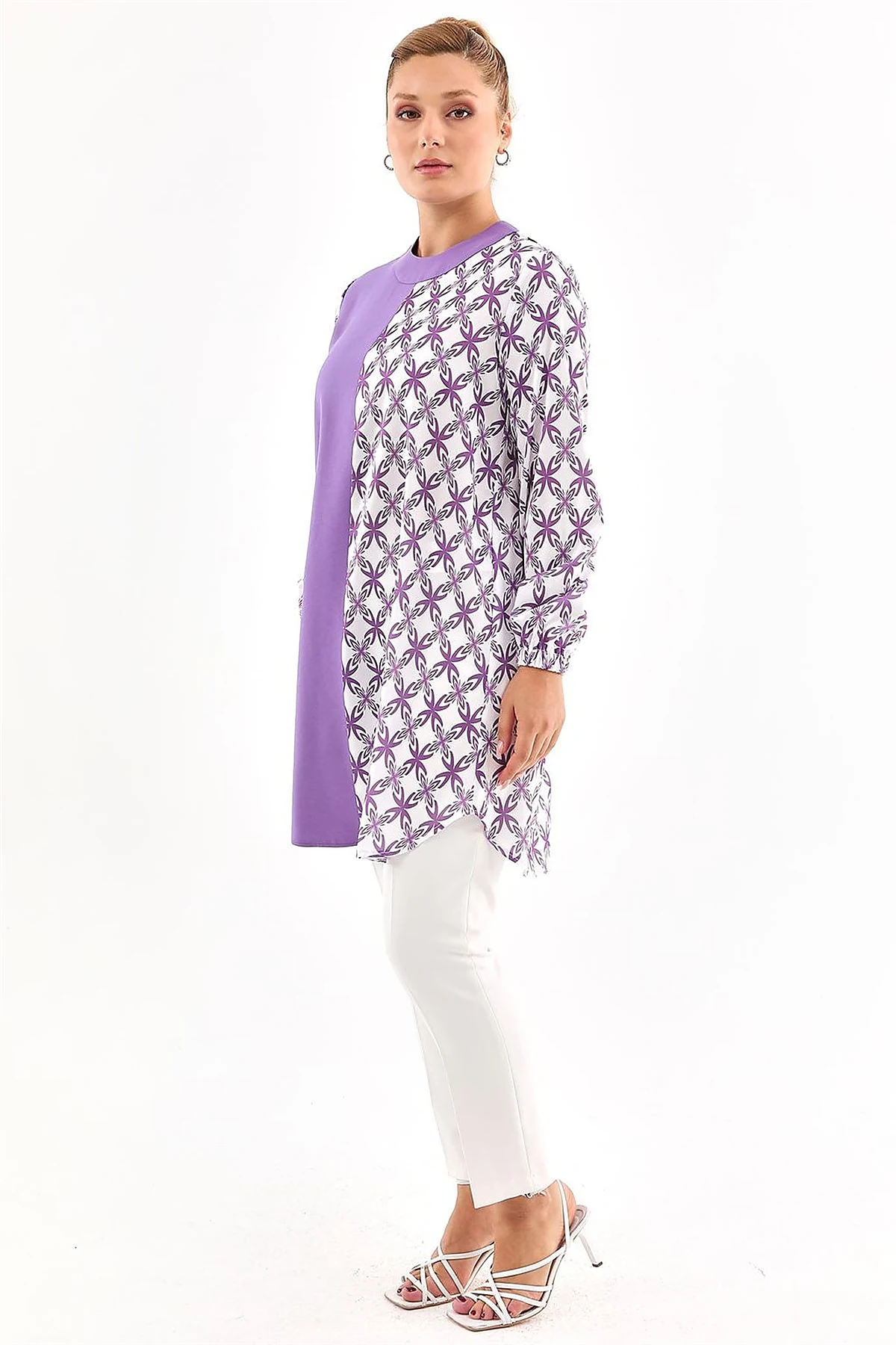 Printed Tunic in Purple