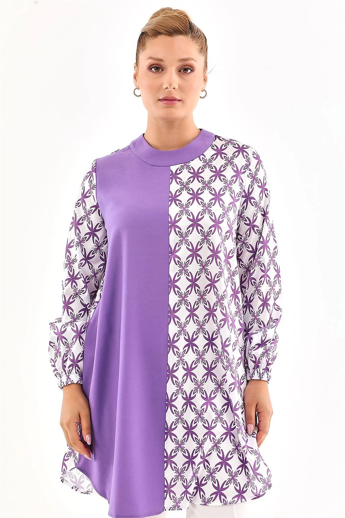 Printed Tunic in Purple