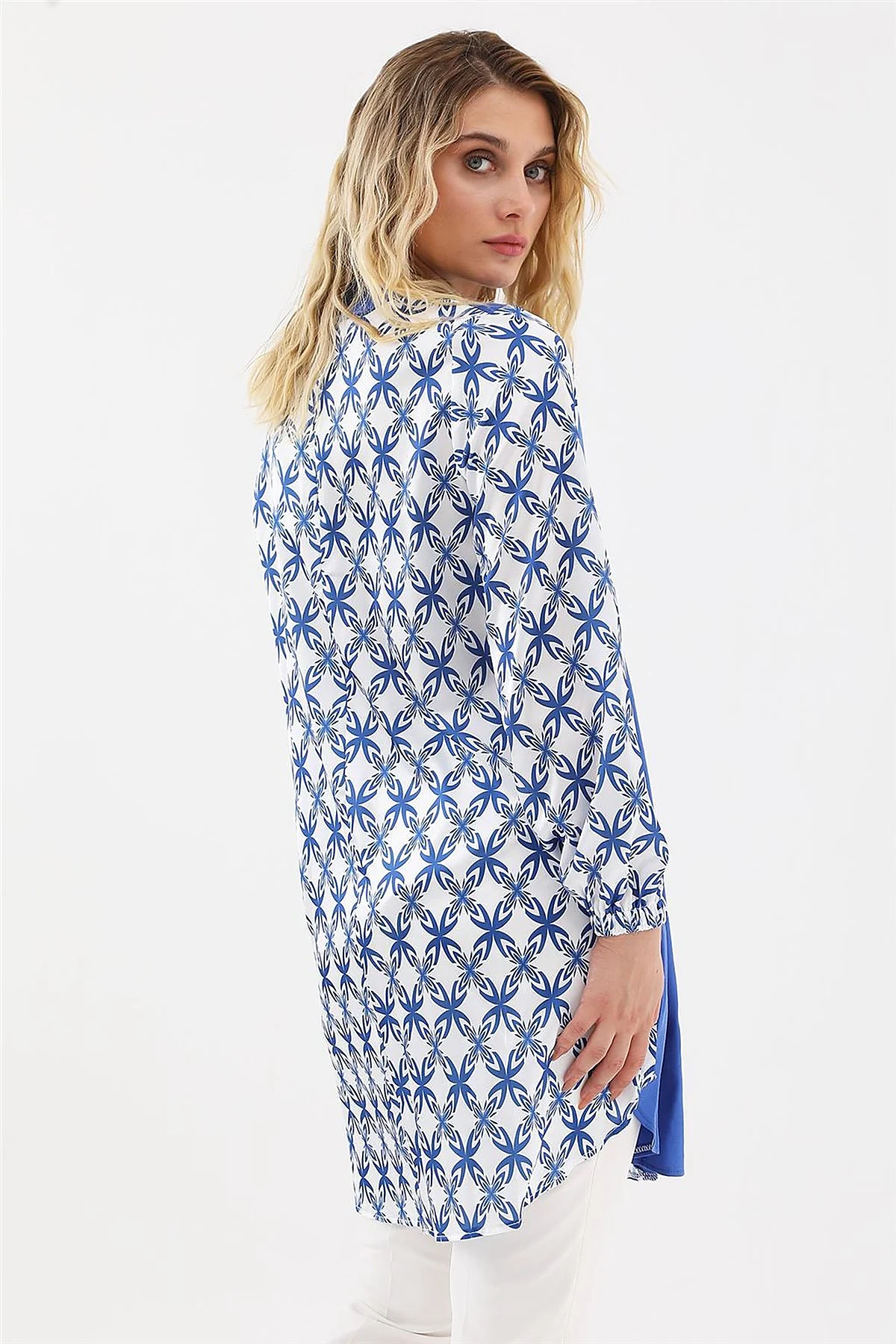 Printed Tunic in Sax Blue