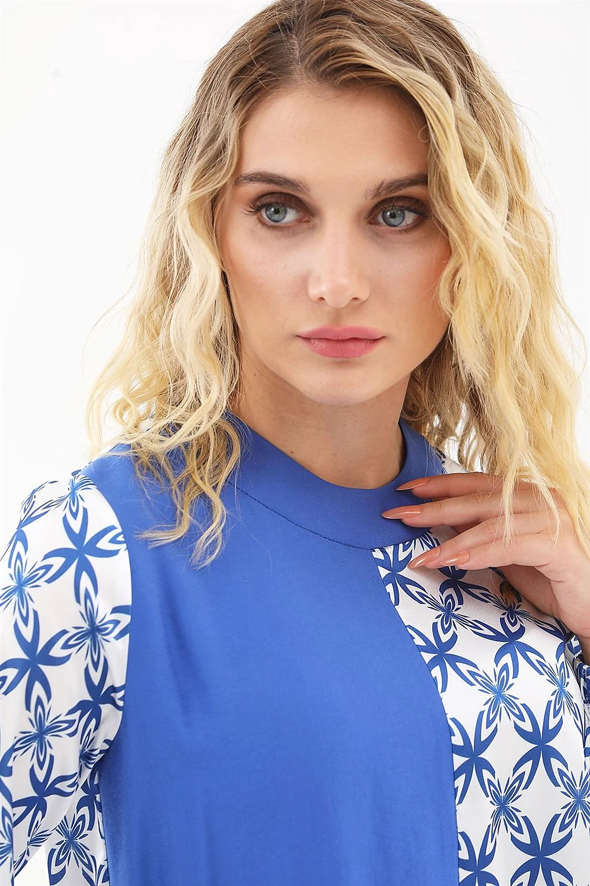 Printed Tunic in Sax Blue