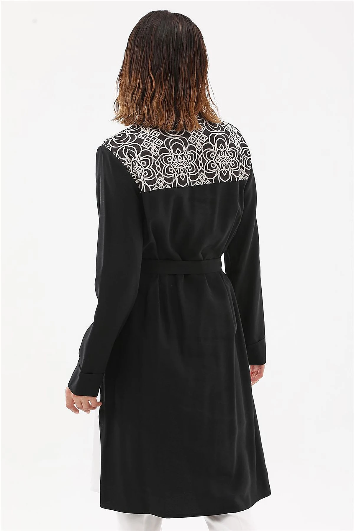 Adjustable Belt Detail Tunic Black