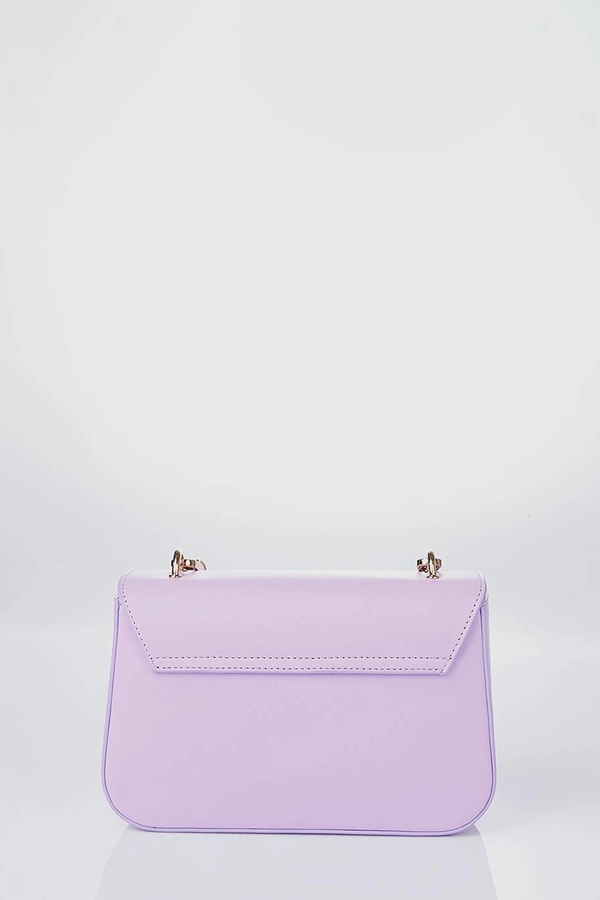 Beaded Detail Baguette Bag Purple