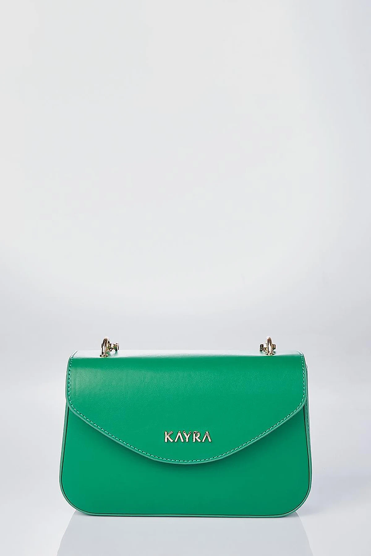Beaded Detail Baguette Bag Green