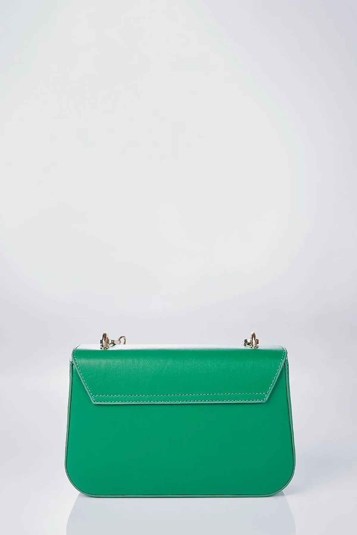 Beaded Detail Baguette Bag Green