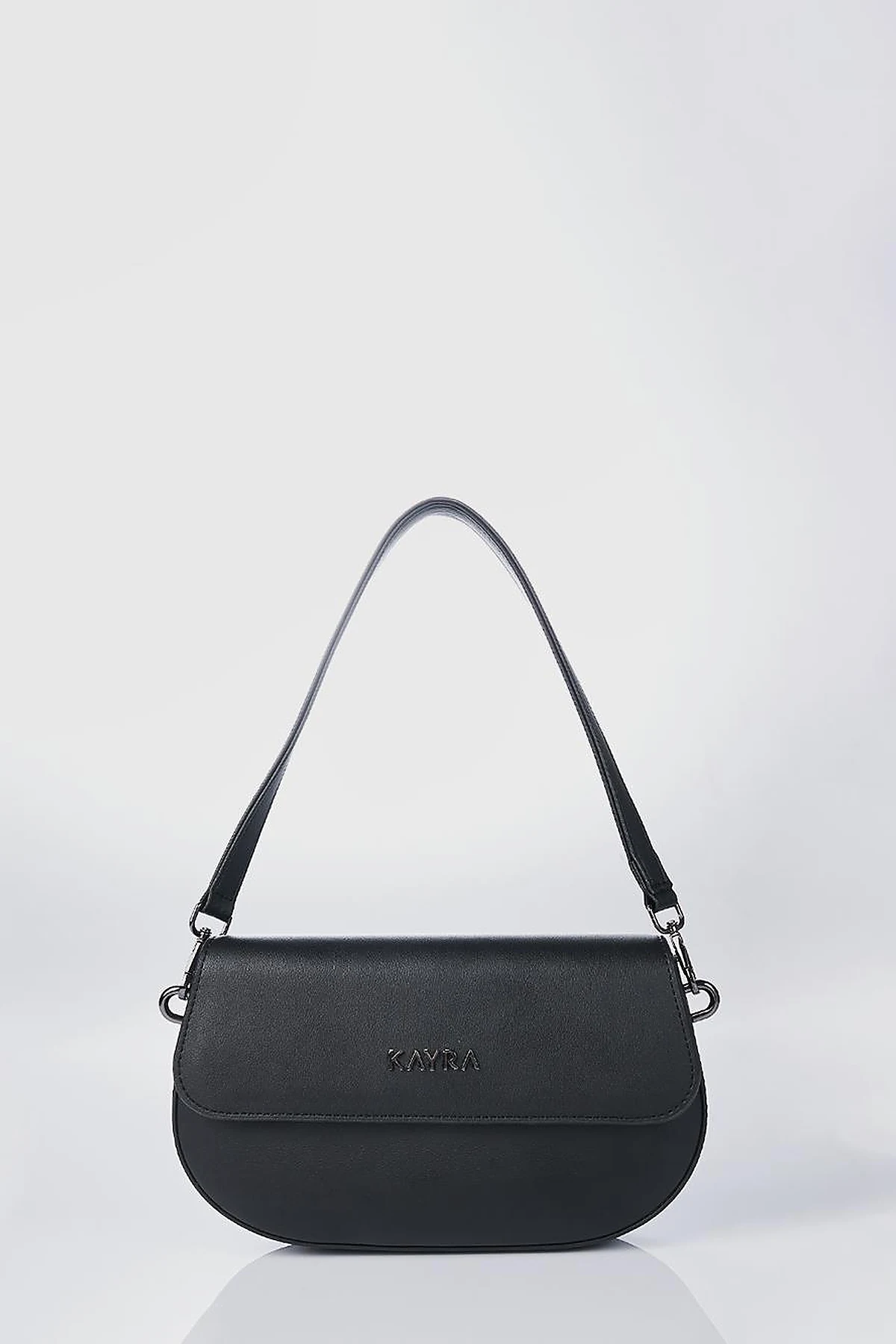 Oval Shape Bag Black