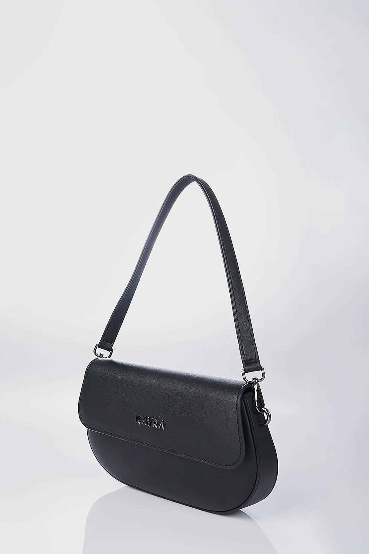 Oval Shape Bag Black