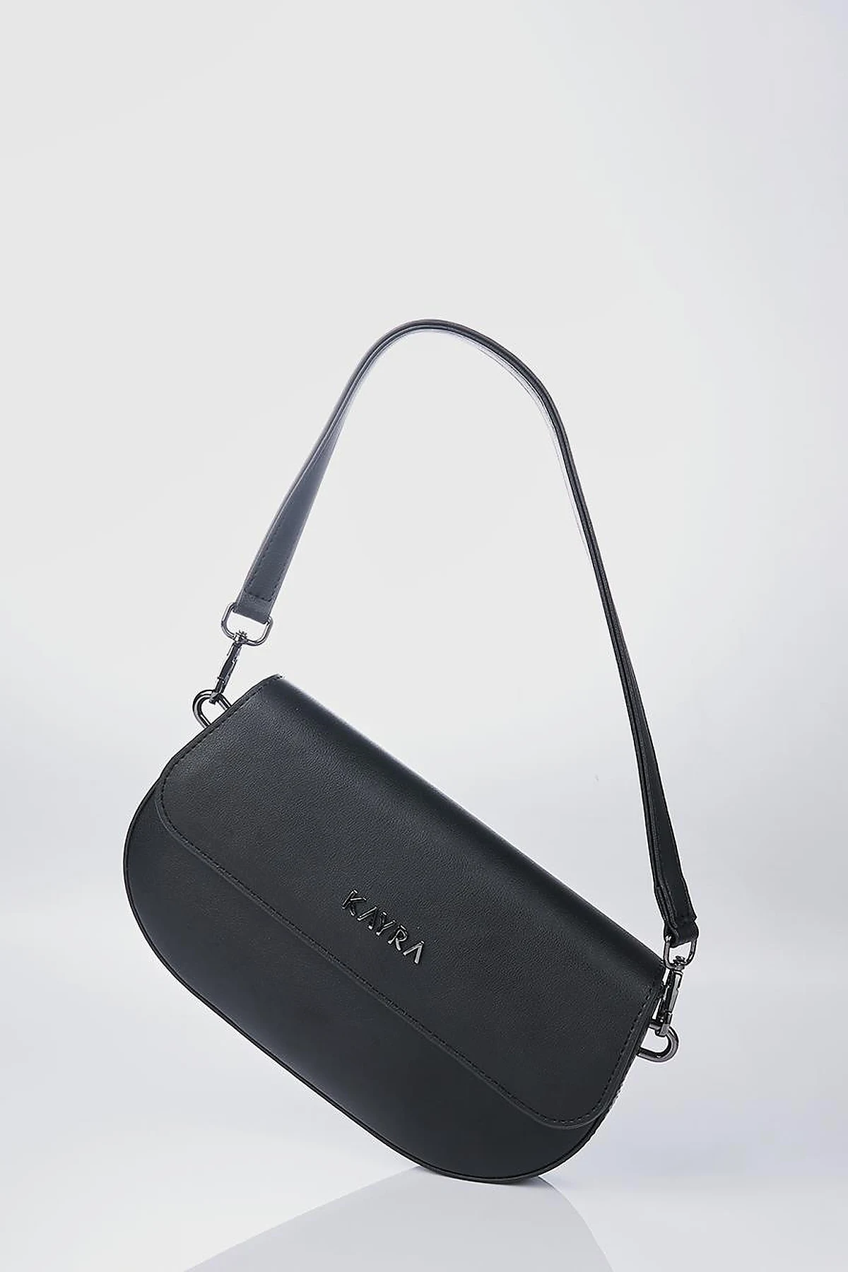 Oval Shape Bag Black