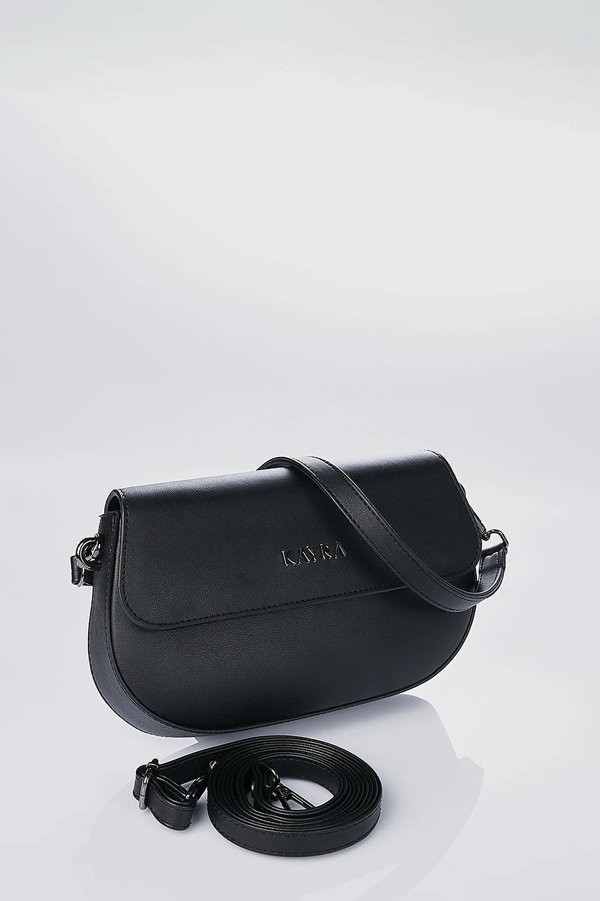 Oval Shape Bag Black
