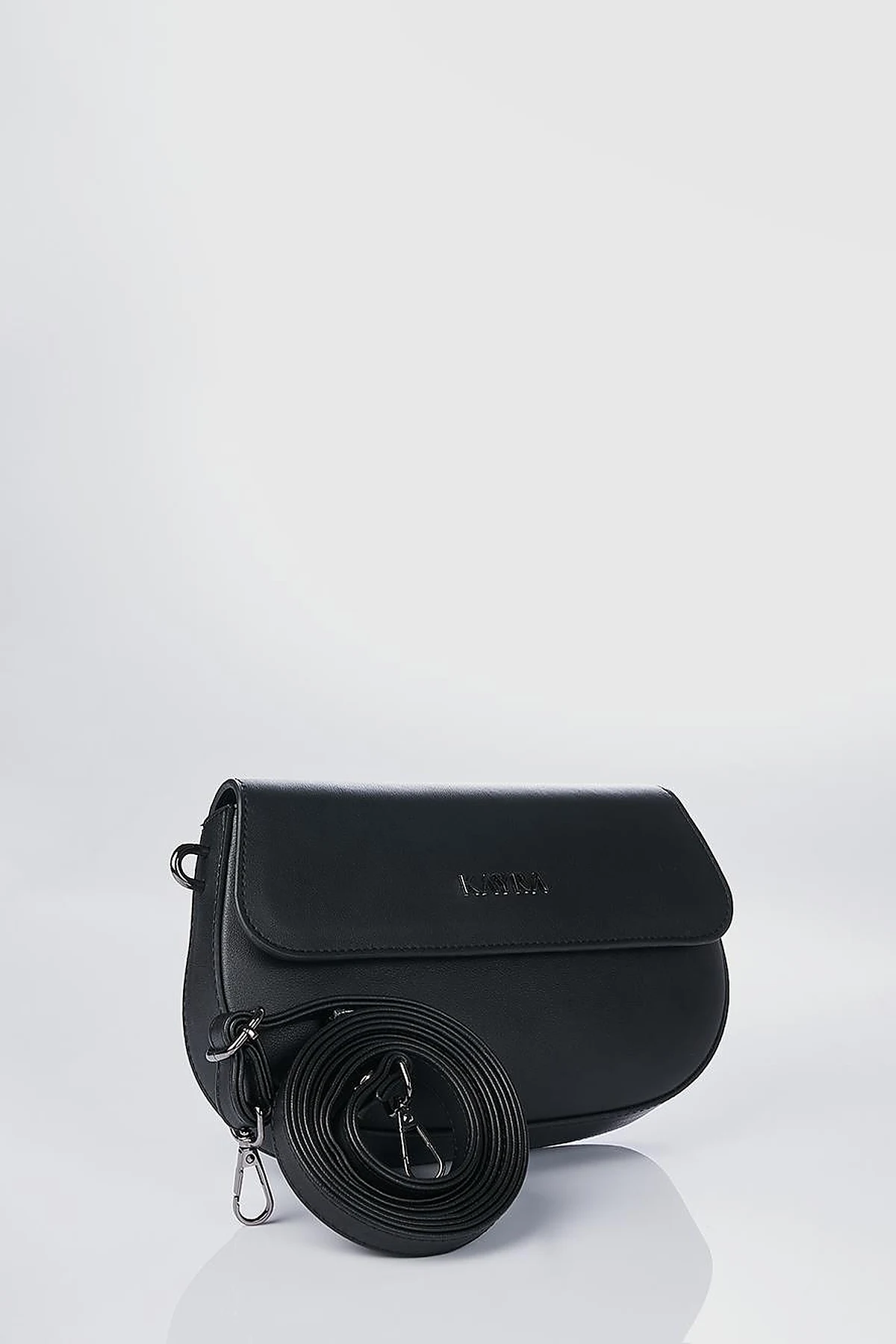 Oval Shape Bag Black