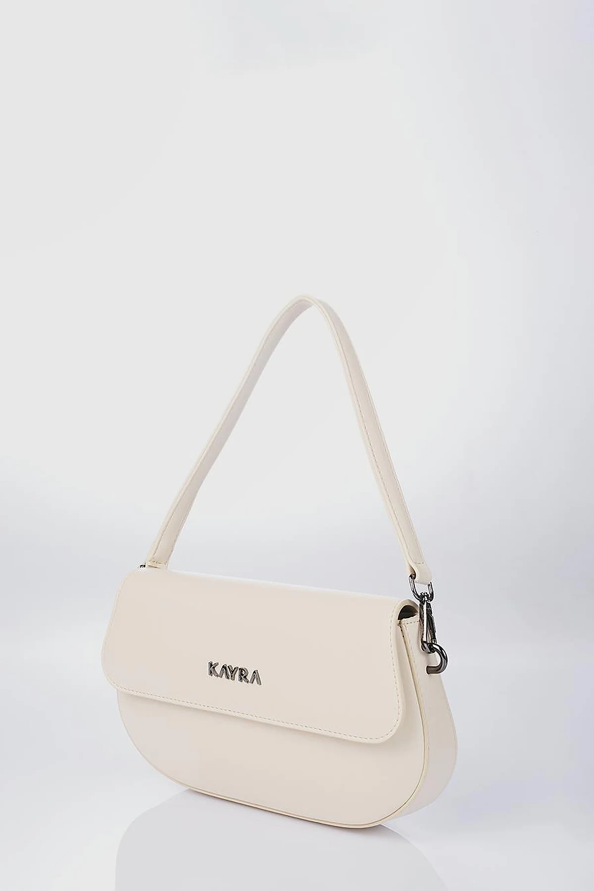 Oval Shape Bag Cream
