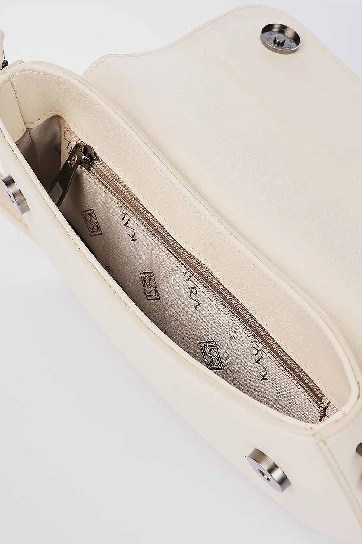 Oval Shape Bag Cream