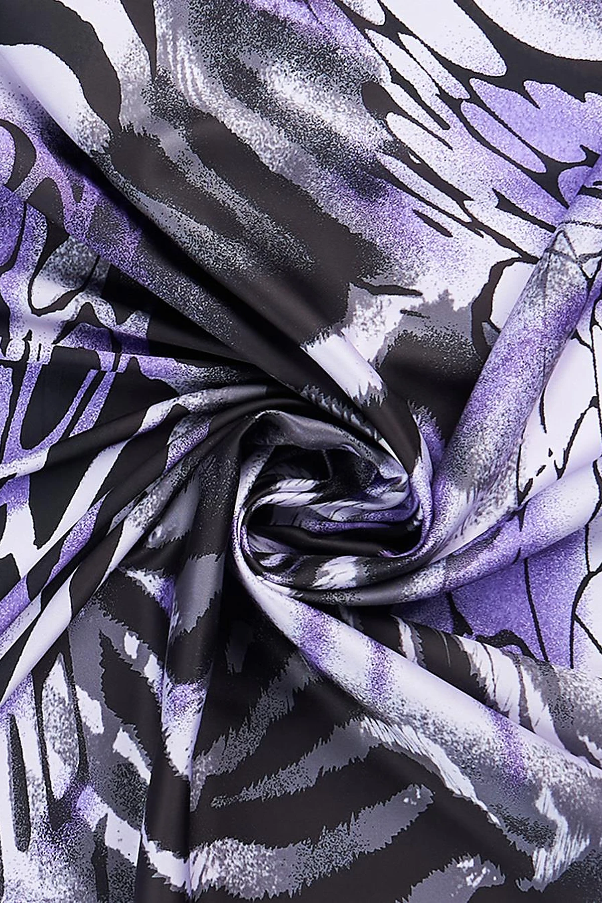Leopard Print Scarf Purple
