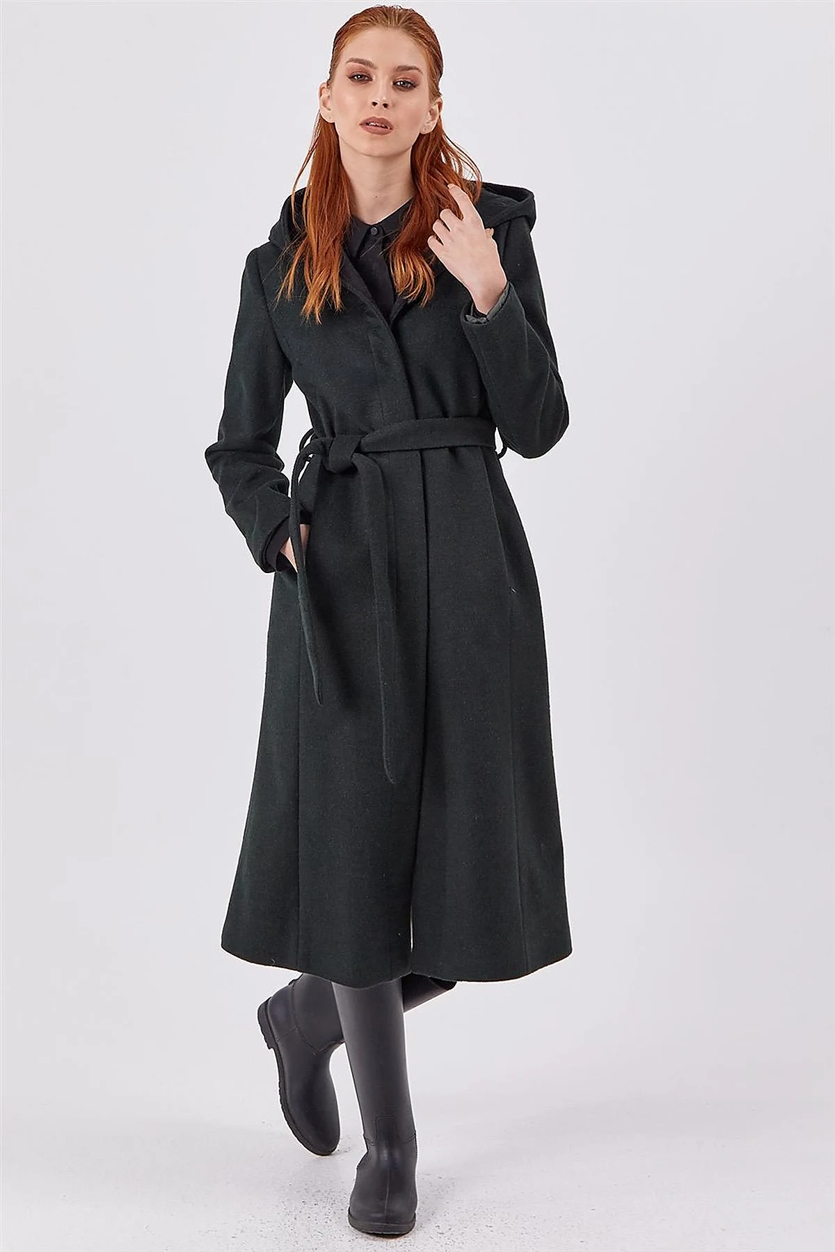 Hooded Coat Khaki