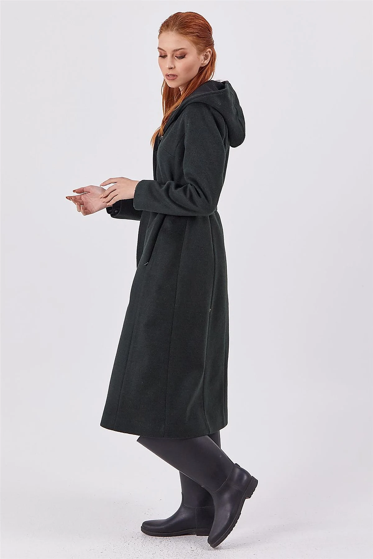 Hooded Coat Khaki
