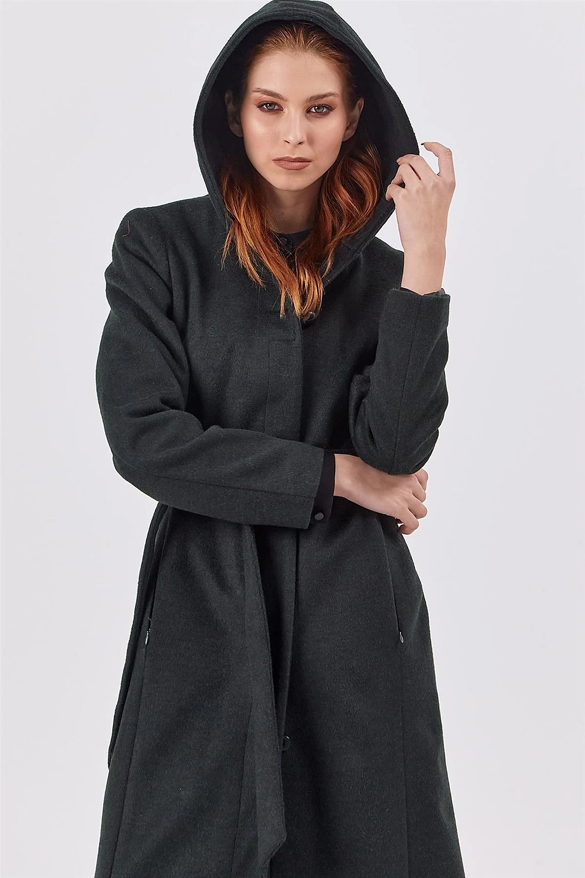 Hooded Coat Khaki