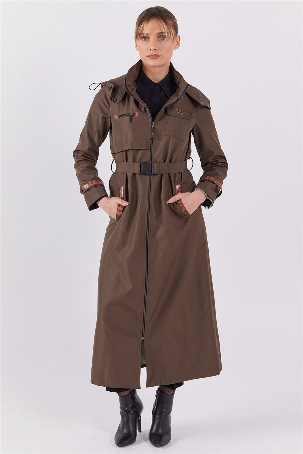 Belted Coat Khaki